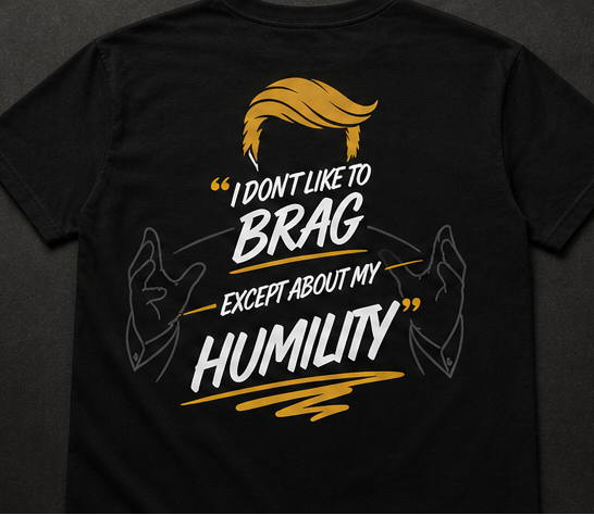 Humble Brag Graphic Tee – Unisex, 100% Cotton